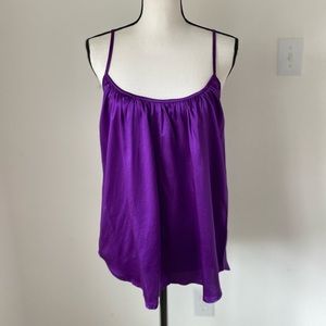 525 America Purple Silk Cami / Size Medium